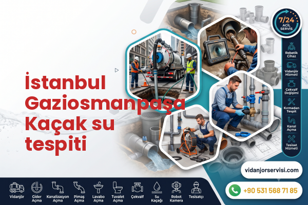 İstanbul Gaziosmanpaşa Kaçak su tespiti