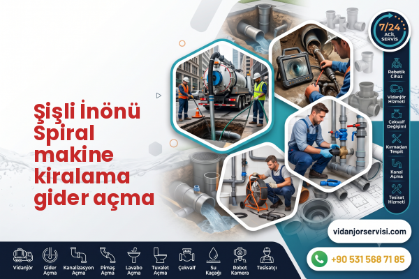 Şişli İnönü Spiral makine kiralama gider açma