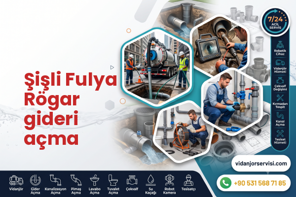 Şişli Fulya Rögar gideri açma