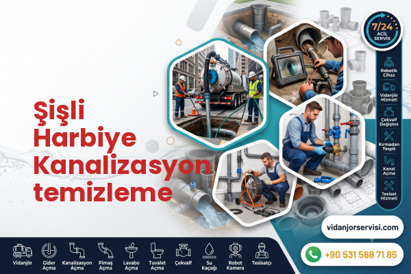 Şişli Harbiye Kanalizasyon temizleme