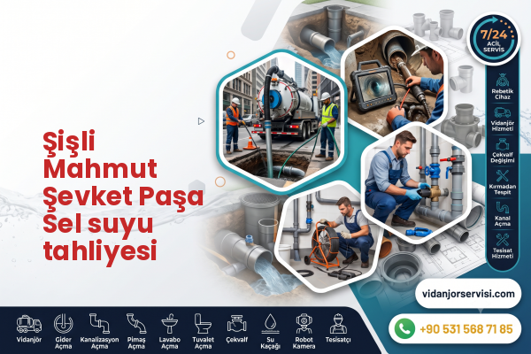 Şişli Mahmut Şevket Paşa Sel suyu tahliyesi