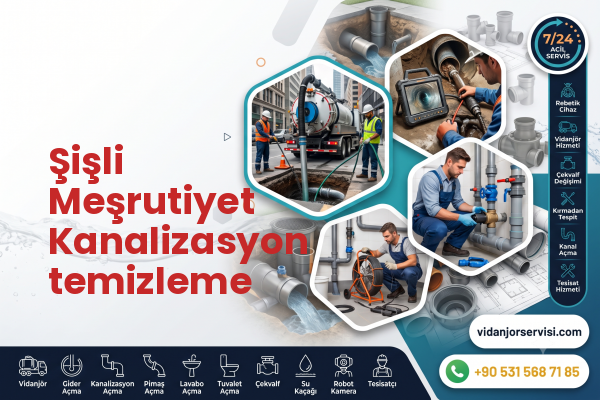 Şişli Meşrutiyet Kanalizasyon temizleme