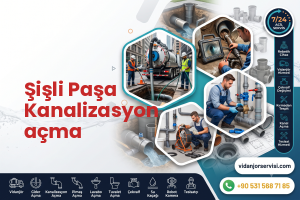 Şişli Paşa Kanalizasyon açma