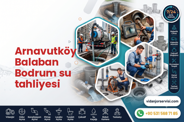 Arnavutköy Balaban Bodrum su tahliyesi