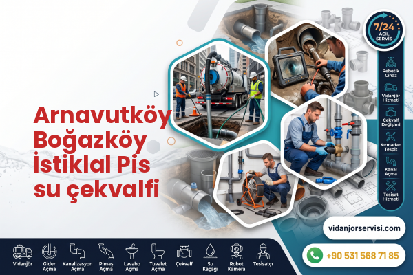Arnavutköy Boğazköy İstiklal Pis su çekvalfi
