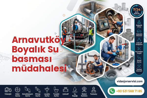 Arnavutköy Boyalık Su basması müdahalesi