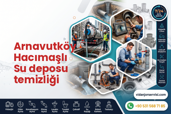 Arnavutköy Hacımaşlı Su deposu temizliği