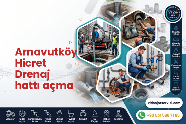 Arnavutköy Hicret Drenaj hattı açma