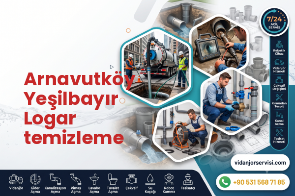 Arnavutköy Yeşilbayır Logar temizleme