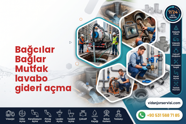 Bağcılar Bağlar Mutfak lavabo gideri açma