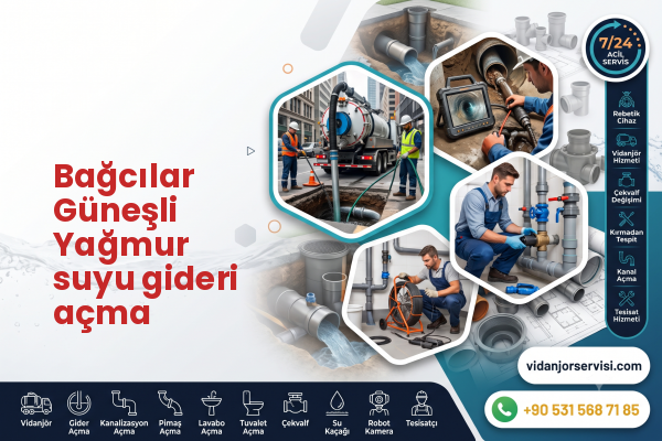 Bağcılar Güneşli Yağmur suyu gideri açma