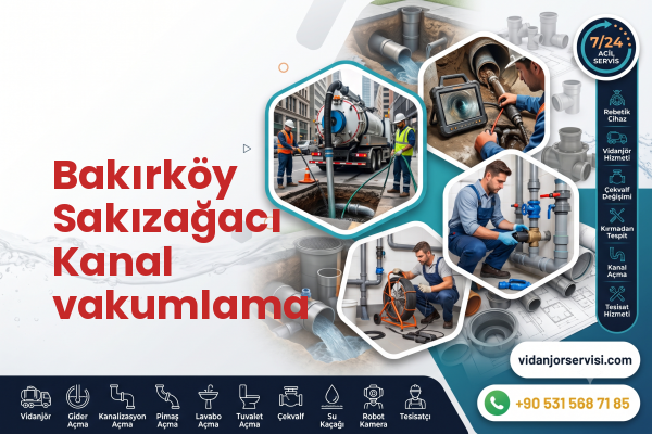 Bakırköy Sakızağacı Kanal vakumlama