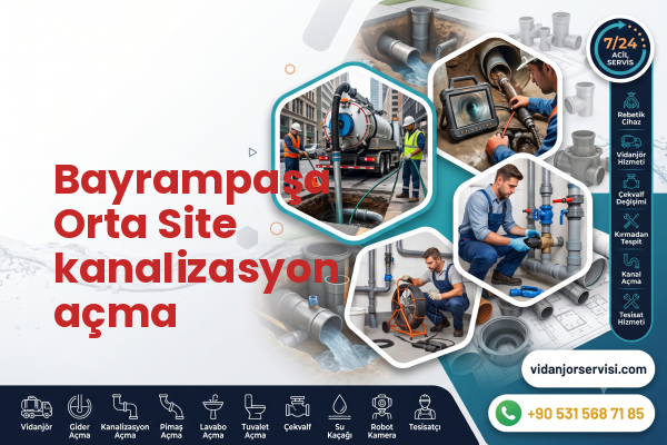 Bayrampaşa Orta Site kanalizasyon açma