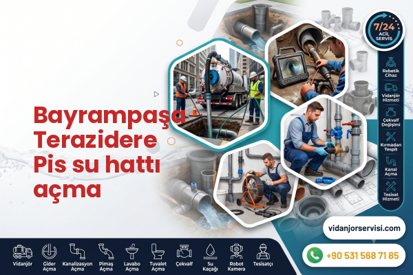 Bayrampaşa Terazidere Pis su hattı açma