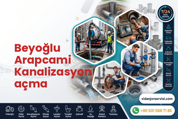 Beyoğlu Arapcami Kanalizasyon açma
