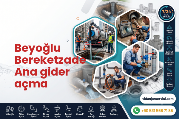 Beyoğlu Bereketzade Ana gider açma