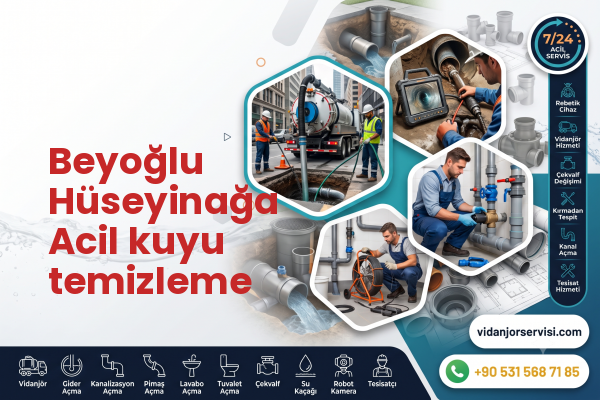 Beyoğlu Hüseyinağa Acil kuyu temizleme
