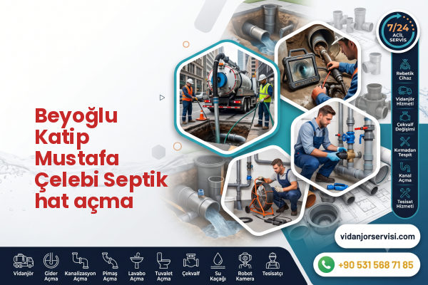 Beyoğlu Katip Mustafa Çelebi Septik hat açma