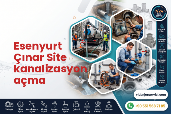 Esenyurt Çınar Site kanalizasyon açma