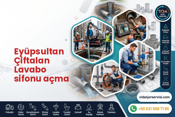 Eyüpsultan Çiftalan Lavabo sifonu açma