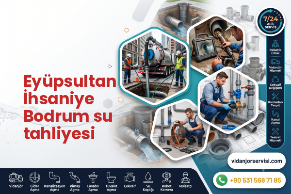 Eyüpsultan İhsaniye Bodrum su tahliyesi
