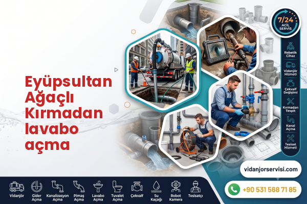 Eyüpsultan Ağaçlı Kırmadan lavabo açma