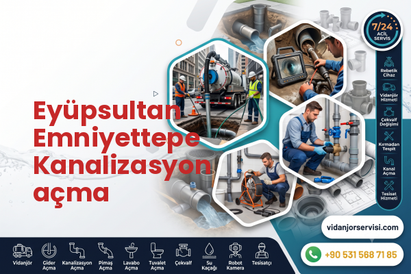 Eyüpsultan Emniyettepe Kanalizasyon açma