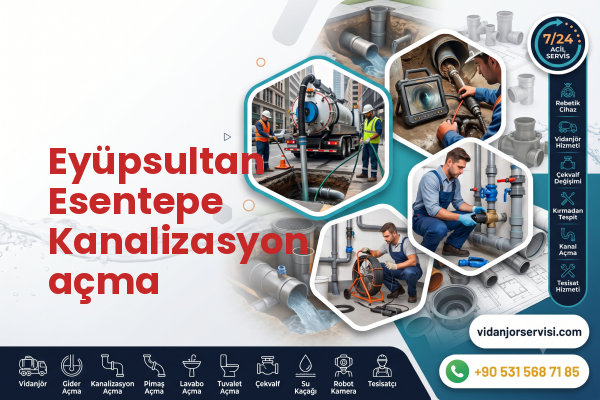 Eyüpsultan Esentepe Kanalizasyon açma