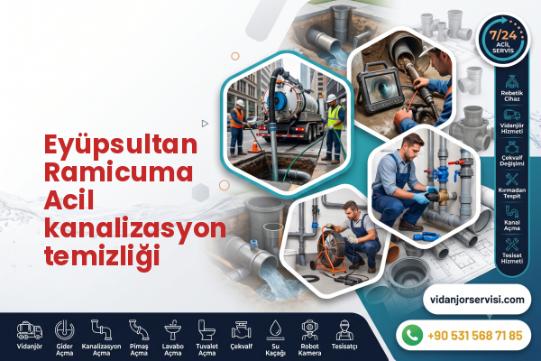 Eyüpsultan Ramicuma Acil kanalizasyon temizliği