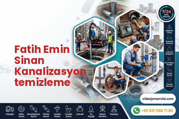 Fatih Emin Sinan Kanalizasyon temizleme
