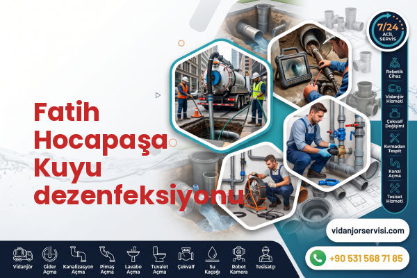 Fatih Hocapaşa Kuyu dezenfeksiyonu