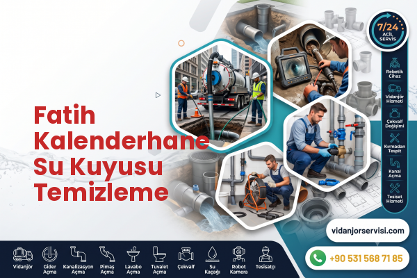 Fatih Kalenderhane Su Kuyusu Temizleme