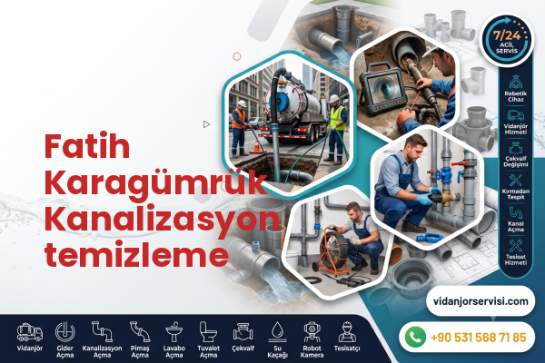 Fatih Karagümrük Kanalizasyon temizleme