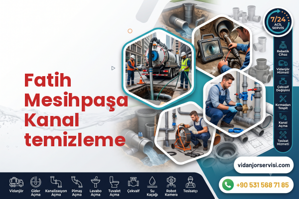 Fatih Mesihpaşa Kanal temizleme