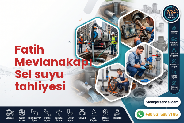 Fatih Mevlanakapı Sel suyu tahliyesi