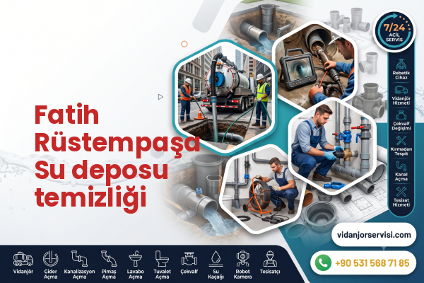 Fatih Rüstempaşa Su deposu temizliği