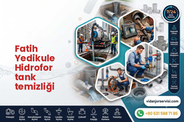 Fatih Yedikule Hidrofor tank temizliği