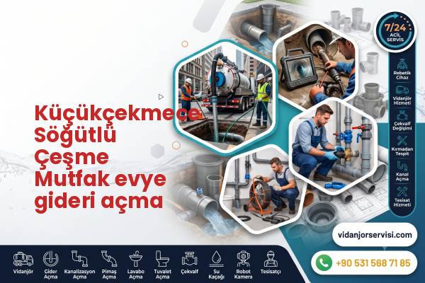 Küçükçekmece Söğütlü Çeşme Mutfak evye gideri açma
