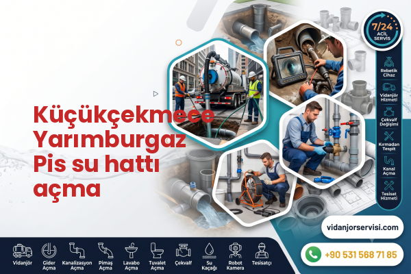 Küçükçekmece Yarımburgaz Pis su hattı açma