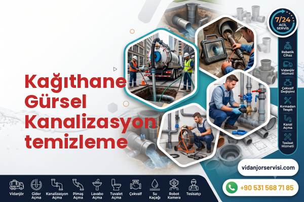 Kağıthane Gürsel Kanalizasyon temizleme