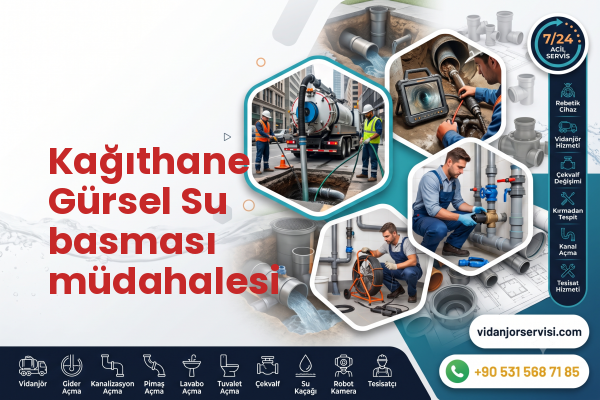 Kağıthane Gürsel Su basması müdahalesi