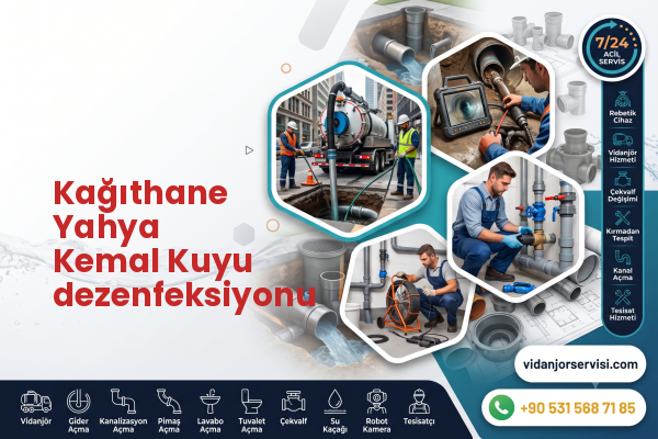 Kağıthane Yahya Kemal Kuyu dezenfeksiyonu