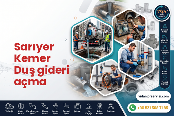 Sarıyer Kemer Duş gideri açma