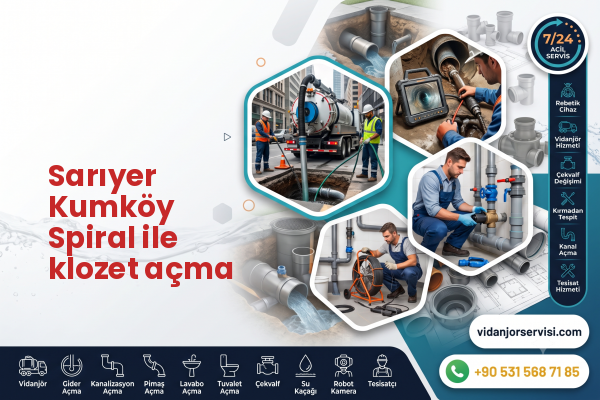 Sarıyer Kumköy Spiral ile klozet açma