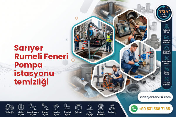 Sarıyer Rumeli Feneri Pompa istasyonu temizliği