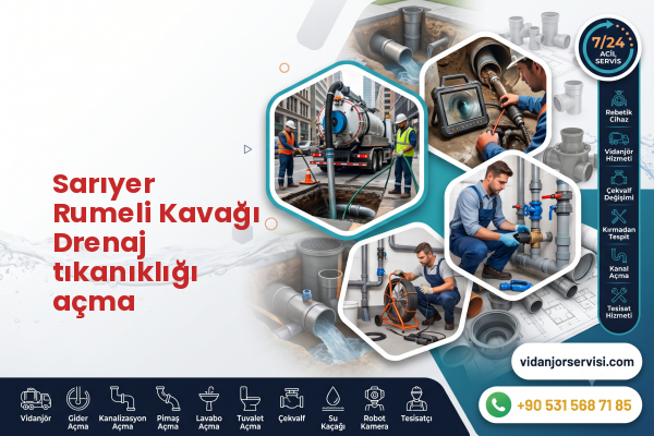 Sarıyer Rumeli Kavağı Drenaj tıkanıklığı açma