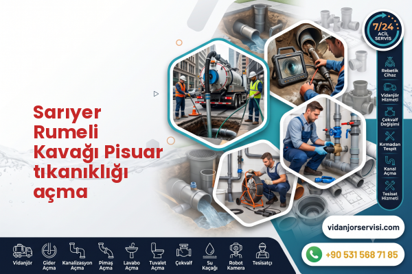 Sarıyer Rumeli Kavağı Pisuar tıkanıklığı açma